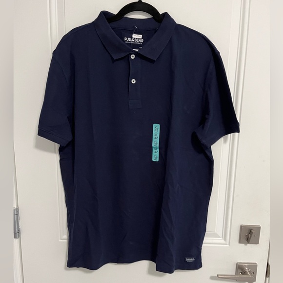 NWT - Pull & Bear Men’s Regular Fit Polo Shirt - Size XL - Picture 1 of 8